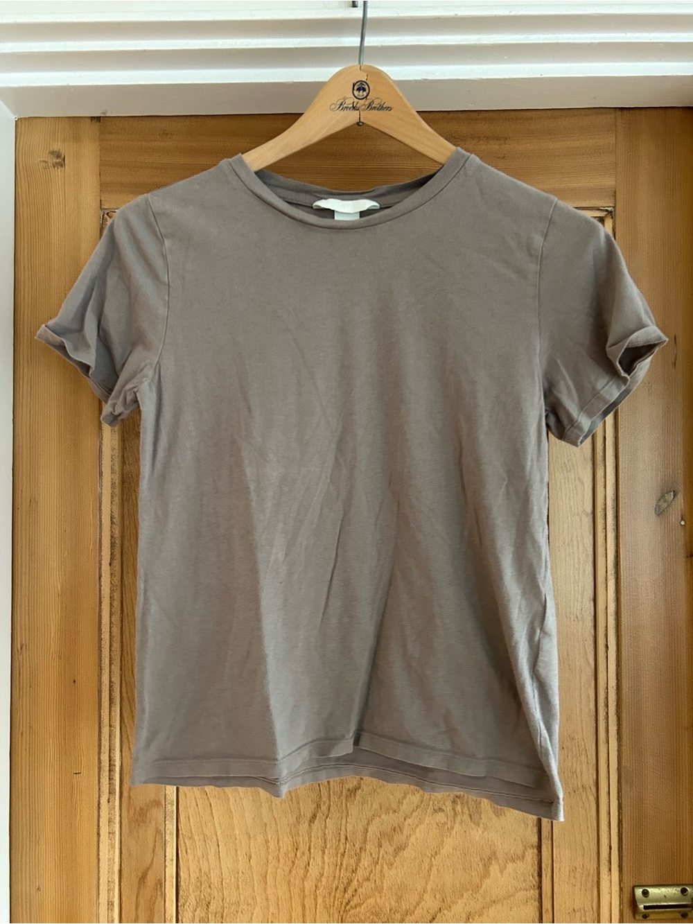 H&M Women's Short Sleeve Crew Tee - Taupe